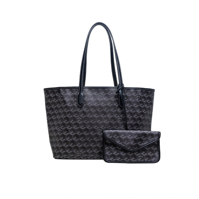 Luxury Bags Goyard - Large Capacity Geometric Print Tote Bag