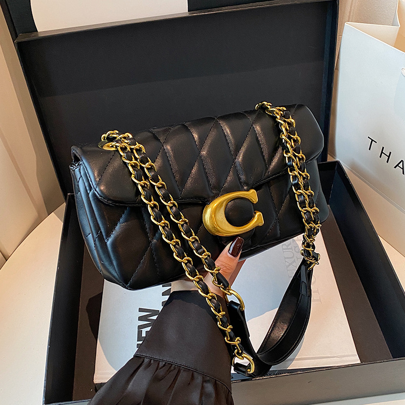Luxury Bags Goyard - Women Quilted Leather Shoulder Bag Luxury