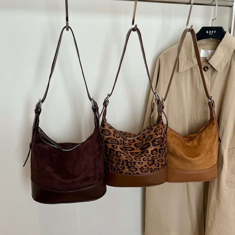 New Splicing Faux Suede Froste - огляд і ціна Bucket Bag Suede