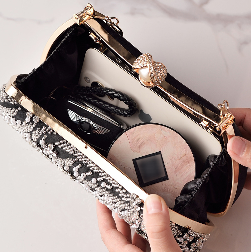 Black Handbag Beading Vintage  - огляд і ціна Luxury Bags China Wholesale