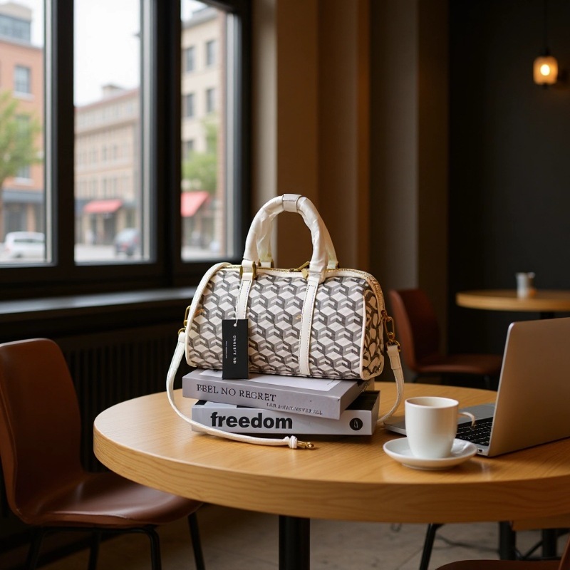 Geometric Boston Bag Women Lar - огляд і ціна Luxury Bags Goyard